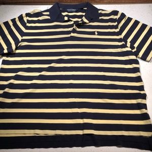 Ralph Lauren Golf Polo Navy Blue & Yellow